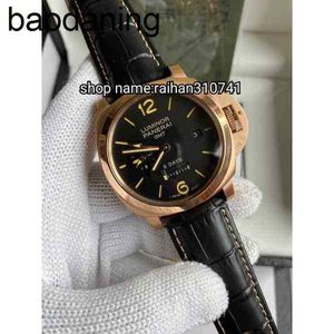 Panerses METS Watch High Quality Watch Designer Watch Luxury Luxury Watches for Mens Mecan Mécanical Wristwatch Automatic and Chronograph Function Men Hn9e