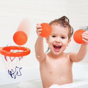 Panier Basket Interieur Baby Bath Toys Peuter Schietmand Badbad Water Set voor Baby Girls Boys met 3 Mini Plastic Basketballs Grappige douche