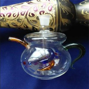 Panlong théière narguilé verre bongs accessoires verre fumer tuyaux coloré mini multi-couleurs tuyaux à main meilleure cuillère verre