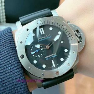 Pannerai horloge luxe ontwerper koop het nu heren titanium volledig automatisch mechanisch 47 mm