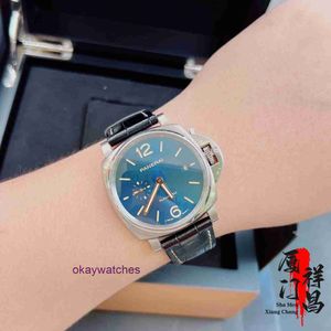 Pannerai Watch luxe ontwerper volledige set lu min nuo du er serie blauw gezicht automatische mechanische heren PAM00927