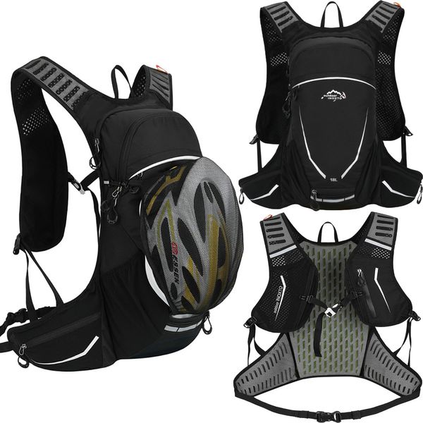 Bolsas de alforjas 18l Sport al aire libre Ciclismo Run Bolsa de agua Almacenamiento Hidratación Mochila mochila ultralight -senderismo Pack Pack Backder Vesatilla 230814