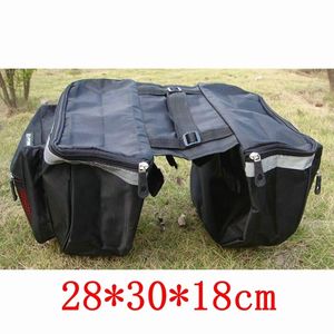 Fietstassenzakken 25liter grote mtb fiets dubbele pack tas achterste rek fietstrunk 600D bagage pannier fietstoelopslag 230823