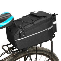 Sacoches B-SOUL sac isotherme de coffre isolé vélo vélo support arrière stockage sac à bagages réfléchissant vtt vélo sacoche sac à bandoulière 231018