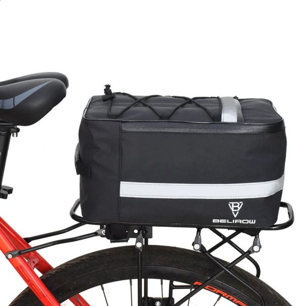 Alforjas Bolsas Bicicleta 15L Bolsa Bicicleta Cesta trasera Impermeable Pannier Trunk Back Rack Asiento Ciclismo Equipaje Hombro Bolso 231030