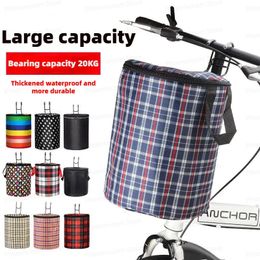 Sacs de sacoches Panier de toile de vélo Panier de rangement avant de scooter électrique Panier suspendu de vélo de montagne Sac de vélo Panier de légumes de vélo 230928