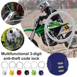 Fietstassen zakken fiets hangslot anti diefstal code tricar motorfiets voor helm 3 cijfer combinatie schooltas wachtwoord slot 0201