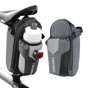 Sacs sacs Bicycle Sac à selle Évike arrière Rack arrière Reflective Water Bottle étanché