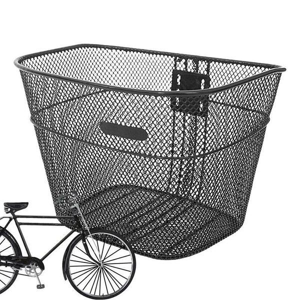 Paplasias Bolsas Cesta de bicicleta Bike Metal de metal ajustable Manimento Manimento Almacenamiento de alambre de alambre Ratina de carga 230815