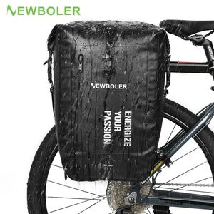 BOLER 100% sac de vélo étanche 27L sac de cyclisme de voyage panier vélo support arrière siège arrière sacs de coffre sacs de vélo sacoches 231005