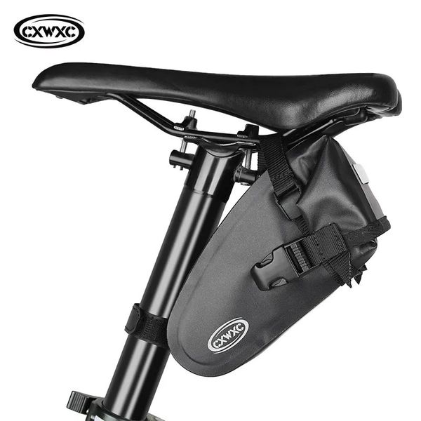 CXWXC sac de cyclisme selle de vélo entièrement étanche à la poussière vtt vélo de route arrière Support de quille intérieure pour tige de selle 231005