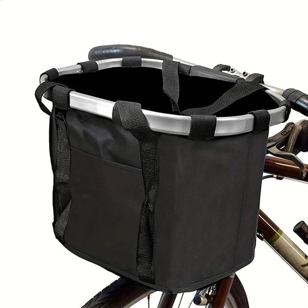 Sacoches sacs pliant vélo panier vélo en alliage d'aluminium avant sac montagne accessoires voiture 231030
