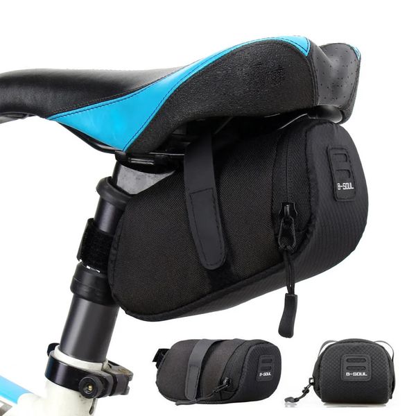 Sacoches sacs en nylon sac de selle de vélo étanche VTT siège de rangement arrière pochette à outils accessoires vtt en plein air 231011