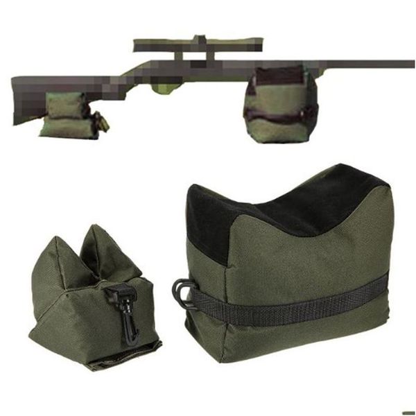 Bolsas bolsas de bolsas al aire libre bolsita trasera de soporte trasero de soporte de arena juego de bolsa de arena portátil de arma táctica táctica de reposo de pistola objetivo CS shoo dhrzj