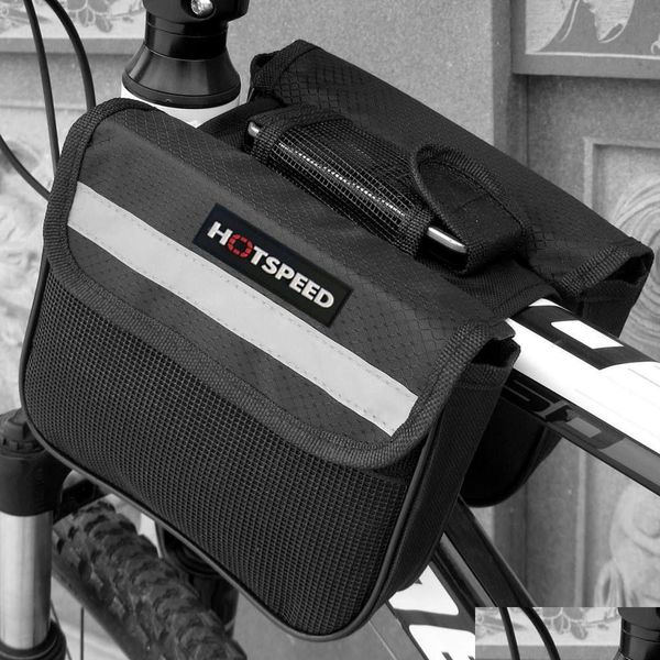 Alforjas Bolsas Deportes al aire libre Montar en bicicleta Bicicleta de montaña Ciclismo Viga delantera 230907 Entrega de gotas Accesorios al aire libre DHJBJ