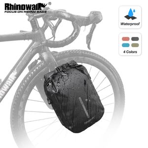 Sacs sacs Rhinowalk Bike à débit rapide Sac à fourche imperméable 4L 6L Cycling Bicycle Front Pack Mount de rangement de scooter électrique 230811