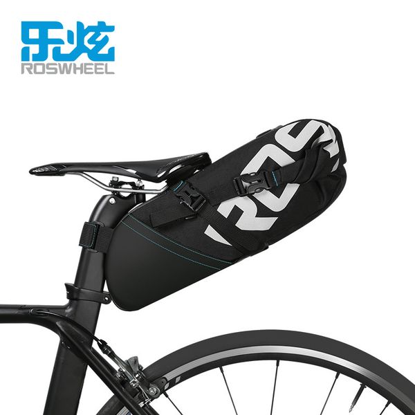 Sacoches Sacs ROSWHEEL 8L 10L vélo selle de vélo sacs de rangement pack de rangement imperméable à la pluie sac d'étagère de vélo de route de montagne organisateur de cyclisme 230823