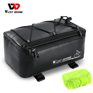 WEST BIKING – sac de siège arrière de vélo, sac de porte-vélo vtt, sacoche de coffre de cyclisme, sac de voyage étanche de grande capacité avec housse de pluie 230824