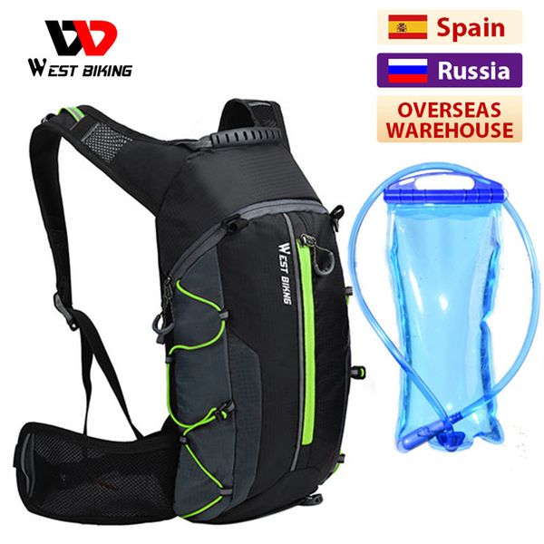 WEST BIKING – sac à dos étanche Portable pour vélo, 10l, sac à eau pour cyclisme, Sport de plein air, escalade, randonnée, pochette d'hydratation 230907