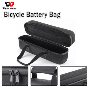 Sacoches WEST BIKING Sac de batterie de vélo électrique noir Couches de maille internes Poignée élargie Protection de coque dure pour éviter d'être endommagé 231017