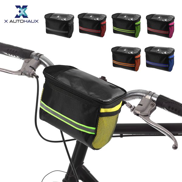 Sacs sacs x sac de guidon AutoHAUX Bike avec support de téléphone à écran tactile 215x13x16cm