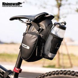 Sacoches Rhinowalk 2021 nouveauté vélo avec poche pour bouteille d'eau étanche arrière selle de vélo s grand volume sac de queue 0201