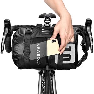 Panniers NEWBOLER Vélo Étanche Bikepacking Guidon Tube Avant Sac De Cyclisme 20L VTT Cadre Coffre Accessoires De Vélo De Route 0201