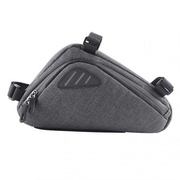 Sac de cadre avant de tube supérieur de triangle de vélo anti-pluie de sacoches avec bandes réfléchissantes accessoires de cyclisme de vélo pliant de montagne de route 0201