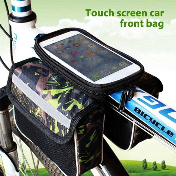 Sacoches s Antipluie Avant Écran Tactile Téléphone VTT Top Tube Vélo Sacoche Sac Pour Vélo 0201