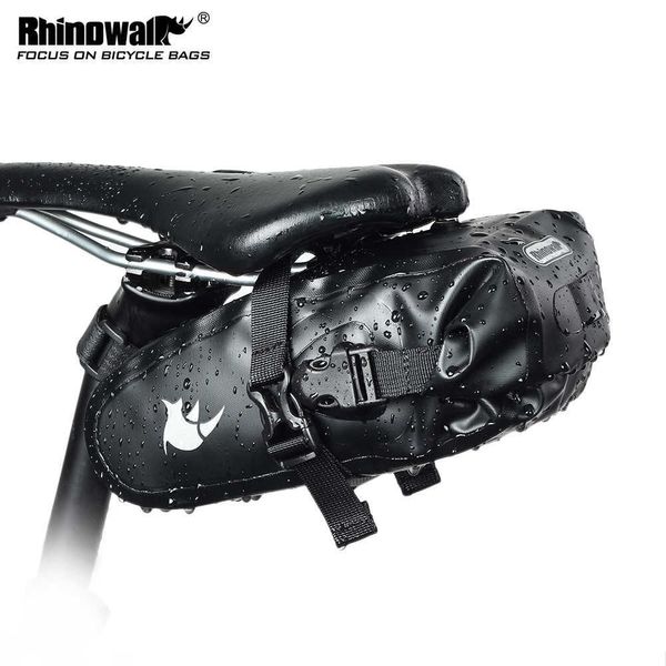 Alforjas s Rhinowalk 1.5L sillín completo impermeable asiento de ciclismo MTB Road herramientas de reparación de bicicletas bolsa bisiklet aksesuar TF550 0201