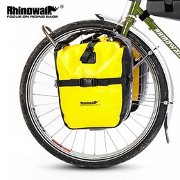 Sacoches s Rhinowalk 20L accessoires de sacoche de vélo étanche Portable sac de coffre de vélo vtt sac de cyclisme de voyage 0201