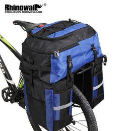 Panniers S Rhinowalk Bicycle 3 en 1 à grande capacité Rack arrière siège de queue Trunk Panier Sac à vélo de cycle