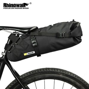 Sacoches S Rhinowalk Selle De Vélo Étanche 10L 13L Vélo Réfléchissant Grande Capacité Pliable Sac Arrière Cyclisme VTT Coffre Pannier 0201