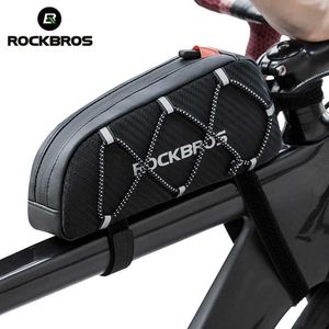 Sacoches s ROCKBROS vélo étanche réfléchissant avant haut cadre Tube grande capacité ultra-léger vélo vélo sacoche sac 1L 0201