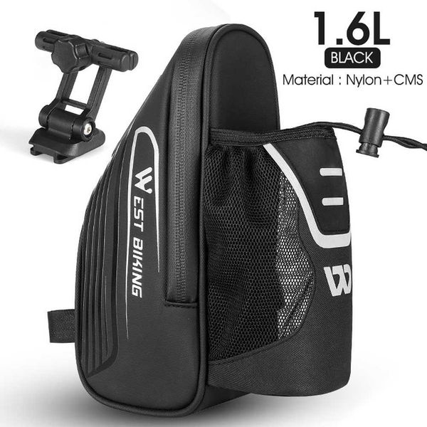 Panniers s WEST BIKING 1.5L Grand Vélo Portable Étanche VTT Queue Pannier Vélo Équitation Sac De Selle Arrière Porte-Bouteille D'eau 0201