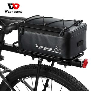 Panniers s WEST BIKING Vélo Étanche Cyclisme 4L Grande Capacité Étagère Arrière Porte-Bagages Sac Partie De Vélo Avec Housse De Pluie 0201