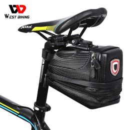 Staandsers s West Biking Saddle met staartlicht USB oplaadbare MTB Bicycle Panni -mand Waterdichte fietsaccessoires Cycling Bag 0201