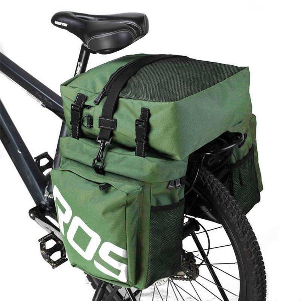 Sacoches Sahoo 3 en 1 vélo 37L VTT vélo de route sac porte-bagages sacoche arrière coffre porte-bagages léger réfléchissant en option housse de pluie 0201