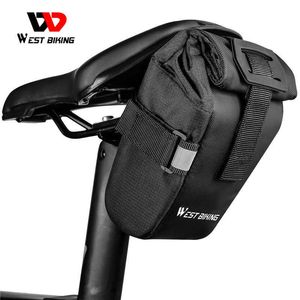 Panniers WEST BIKING Cyclisme Tige de selle de vélo VTT Route Siège arrière Pochette étanche Bouteille Sacs de selle de vélo 0201