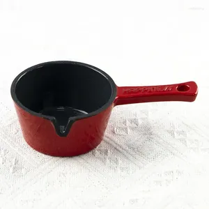 Sartenes 10 cm Mini Hierro Fundido Esmalte Aceite Leche Olla Antiadherente Tortilla Sartén Desayuno