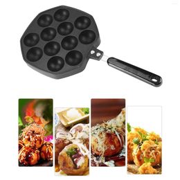 Casseroles 12 cavités en aluminium antiadhésif Takoyaki Grill Pan Plate Pancake Maker Moule de cuisson