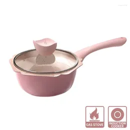 Sartenes 16 cm Pan de leche antiadherente Suplemento de alimentos para bebés Olla Mini Cacerola Freír Cocina Sopa portátil Cocina Utensilios de cocina Wok