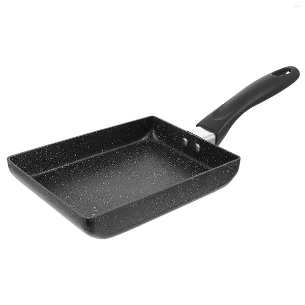 Casseroles 1pc pratique forme carrée poêle antiadhésive petit-déjeuner pour cuisine avec gaz