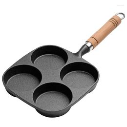 Pans 4 tasses en fonte poêle à frire antiadhésive cuisinière à crêpes pour outils de cuisine à induction de gaz livraison directe maison jardin salle à manger Ba Otbrd