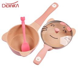 Pannen Babyvoeding Supplement Maifan Stone Cat Rode Non-Stick Pot Pap Mini Didinika Kinderen Soep Grootte 37cm * 16cm