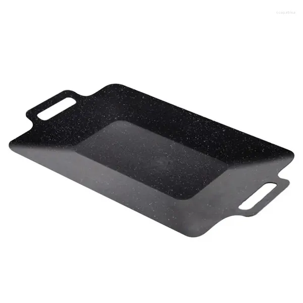 Sartenes Camping Plancha Pan Antiadherente Maifanshi Grill Negro BBQ Para Cocina Restaurante Lavavajillas Uso Al Aire Libre