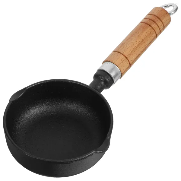 Casserole en fonte de sauce en fonte mini couvercle de cuisson couvercle petite huile wok kitchen de plongeage pour métal