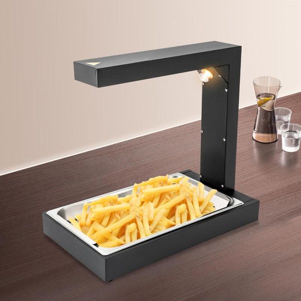 Casseroles commerciales pour frites, chauffe-aliments, friteuse, Station de décharge, lampe chauffante en acier inoxydable