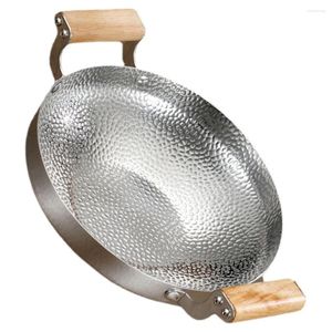 Casseroles Outil De Cuisson Coréen Ramen Pot Chaudière À Feu Poêle En Acier Inoxydable Cuisine Sèche Wok Pour Poêle Individuel