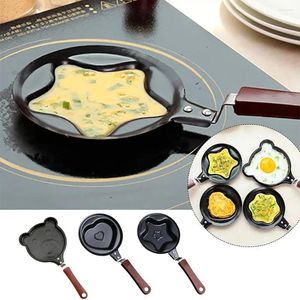 Pans mignon petit-déjeuner à œufs de friture moule moule flip omelette pancake maison fabricant de cuisine outils non cadré mini k5j5